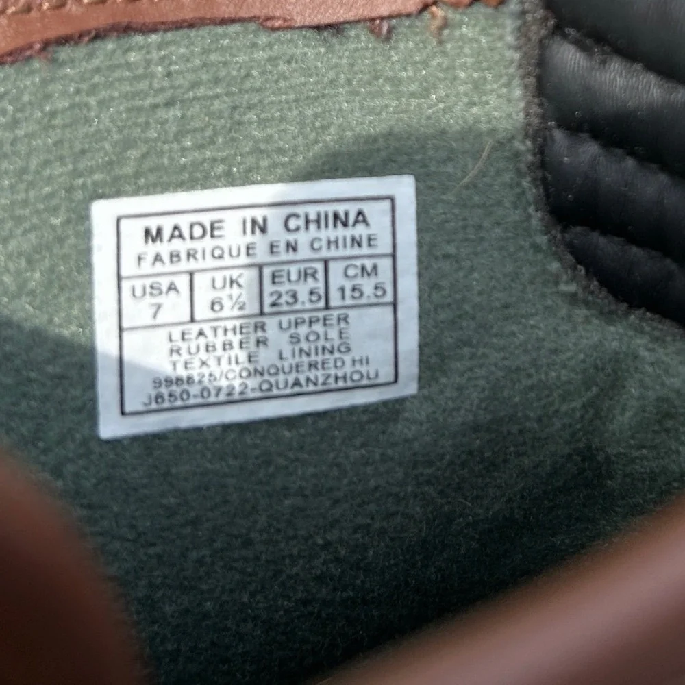 Polo Ralph Lauren Conquered Hi Tab Duck Boots Brown Waterproof Toddler 7